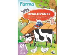 Jiří Models Omalovánky A4 se samolepkami Farma