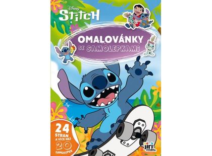 Jiri Models Omalovánky A4 se samolepkami Lilo a Stitch