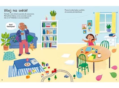 Jiří Models Samolepková knížka Nové miminko