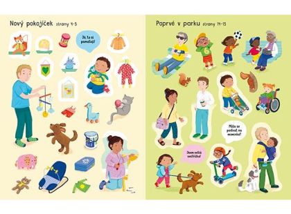 Jiří Models Samolepková knížka Nové miminko