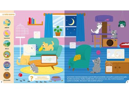 Jiří Models Samolepky pro zvídavé děti Zvířata ve dne a v noci