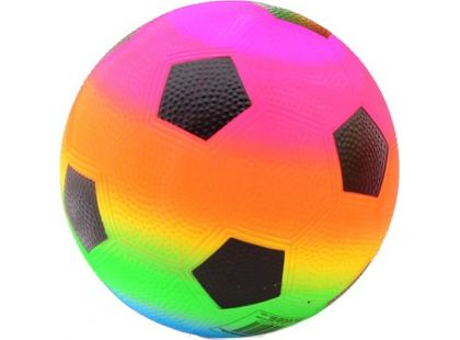 John Toys Duhový míč 20 cm pětiúhelníky