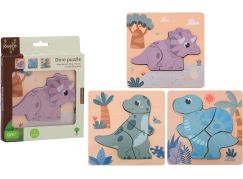 Jouéco® Dřevěné puzzle Dino