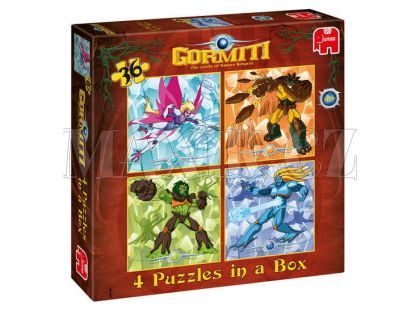 Jumbo Gormiti - Puzzle, hrací karty a samolepky,