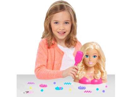 Just Play Barbie česací hlava - blonďatá