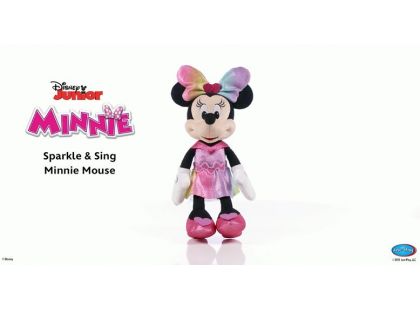 Just Play Minnie Mouse zpívající plyšák v lesklých šatičkách 30 cm