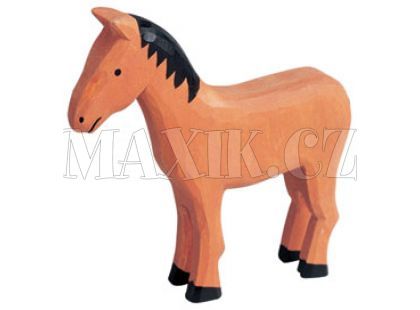 Kůň - 1 ks, dřevěný