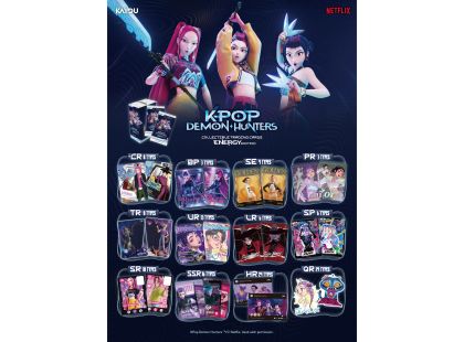 EPEE K-POP Demon Hunters World Tour Sběratelské karty Energy Edition