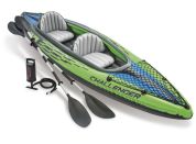 Kajak CHALLENGER K2 KAYAK vč. Pádel Intex - Zelená - Poškozený obal