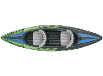 Kajak CHALLENGER K2 KAYAK vč. Pádel Intex - Zelená - Poškozený obal