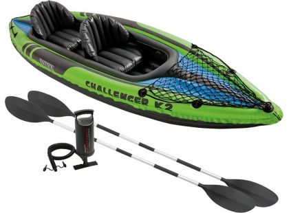 Kajak CHALLENGER K2 KAYAK vč. Pádel Intex - Zelená Kajak CHALLENGER K2 KAYAK vč. Pádel Intex - Zelená