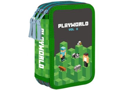 Karton P+P Penál třípatrový prázdný Playworld