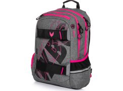 Karton P+P Studentský batoh Oxy Sport Grey Line pink