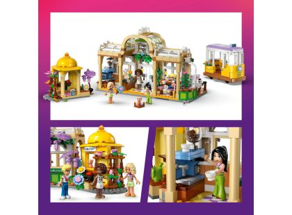 LEGO® Friends 42671 Kavárna plná rostlin a květinářství
