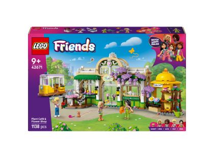 LEGO® Friends 42671 Kavárna plná rostlin a květinářství