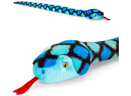 KEEL TOYS Keeleco Had 100 cm modrý