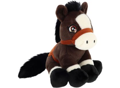 KEEL TOYS Keeleco Poník s ocasem 22 cm hnědý