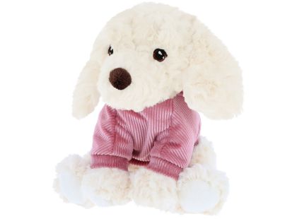 KEEL TOYS Keeleco Štěně v mikině 18 cm bílý