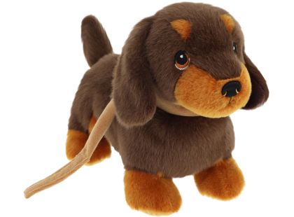 Keeleco Štěně Love na vodítku Jezevčík 23 cm