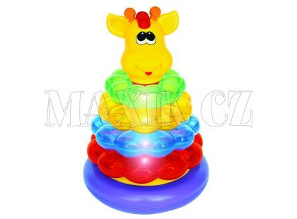 Kiddieland Activity zábavná žirafa s kroužky