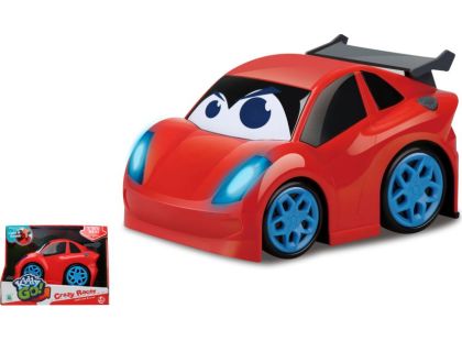 Kiddy Go! Sportovní auto červené se světlem a zvukem, 19 cm