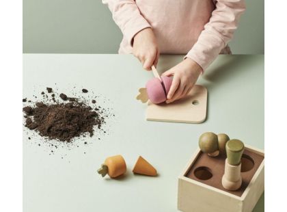 Kids Concept Květináč se zeleninou dřevěný Bistro