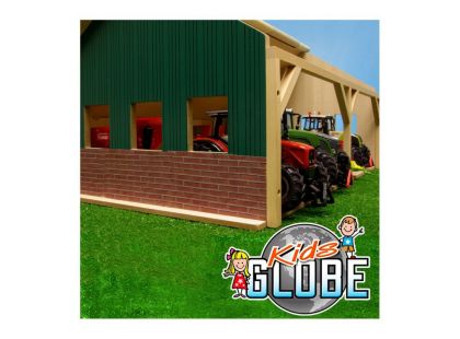 Kids GLOBE Garáž pro traktory dřevěná