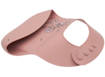 KikkaBoo Bryndák s kapsou Platinum Silicone Flora Blush