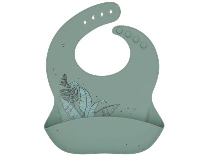 KikkaBoo Bryndák s kapsou Platinum Silicone Flora Sage