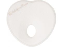 KikkaBoo Ergonomický polštářek z paměťové pěny Heart Airknit White