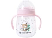 KikkaBoo Hrnek se silikonovým pítkem 240ml 6m+ Savanna Pink