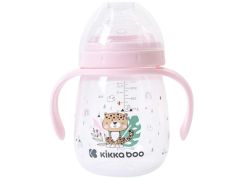 KikkaBoo Hrnek se silikonovým pítkem 240ml 6m+ Savanna Pink