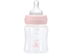 KikkaBoo Kojenecká láhev 120ml 0m+ Hippo Dreams Pink