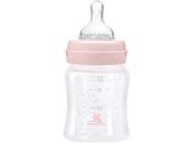 KikkaBoo Kojenecká láhev 120ml 0m+ Hippo Dreams Pink