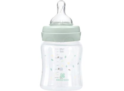 KikkaBoo Kojenecká láhev 120ml 0m+ Jungle King Mint