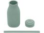 KikkaBoo Láhev s brčkem Platinum Silicone Sage 2