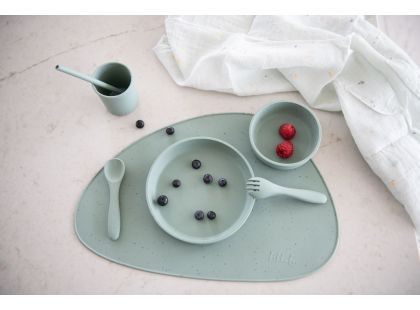 KikkaBoo Miska Platinum Silicone Sage