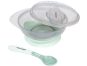 KikkaBoo Miska s přísavkou, víčkem a lžičkou Mint 3