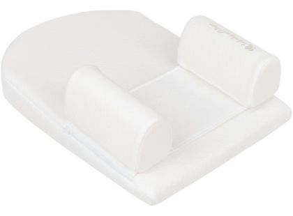 KikkaBoo Polohovací podložka z paměťové pěny klínová Airknit White