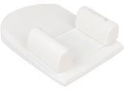 KikkaBoo Polohovací podložka z paměťové pěny klínová Airknit White