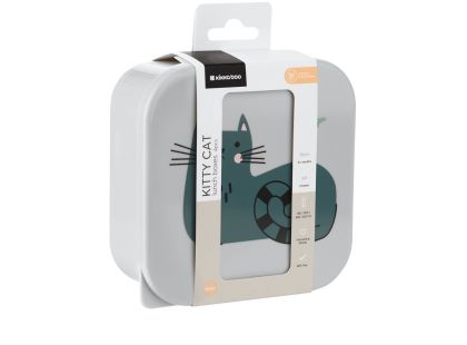 KikkaBoo Sada boxů na svačinu 4 ks Kitty Cat Grey