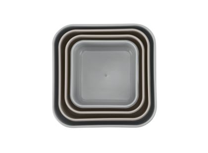 KikkaBoo Sada boxů na svačinu 4 ks Kitty Cat Grey