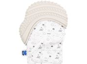 KikkaBoo Silikonová rukavička Savanna Grey