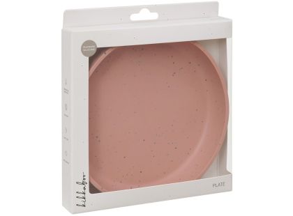 KikkaBoo Talíř Platinum Silicone Blush