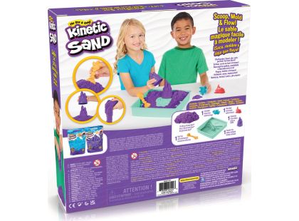 Kinetic Sand krabice tekutého písku s podložkou fialová