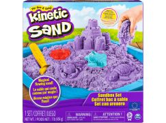 Kinetic Sand Písečný zámek s formičkami 454g fialový