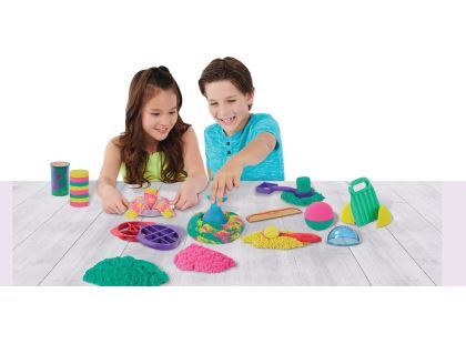 Kinetic Sand ultimátní sada písku s nástroji - Poškozený obal