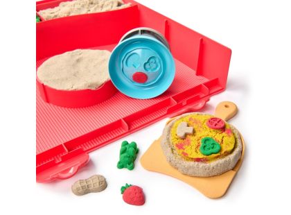 Kinetic Sand výroba pizzy