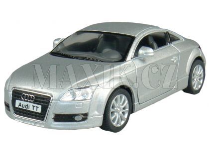 Kinsmart Auto Audi TT Coupé na zpětné natažení 13cm - Stříbrná
