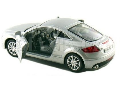 Kinsmart Auto Audi TT Coupé na zpětné natažení 13cm - Stříbrná